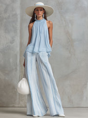 Light Blue Chiffon Shirt