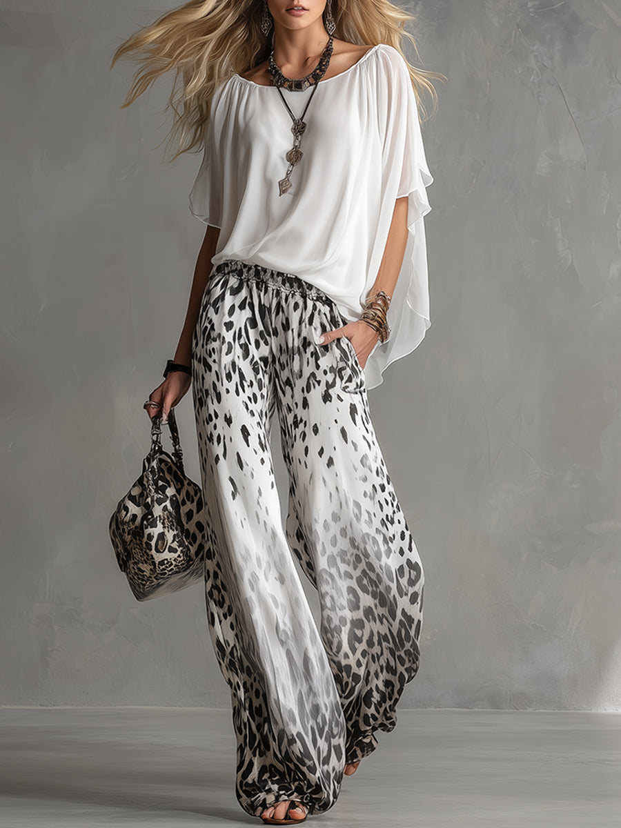 Modern And Stylish White Chiffon T-shirt